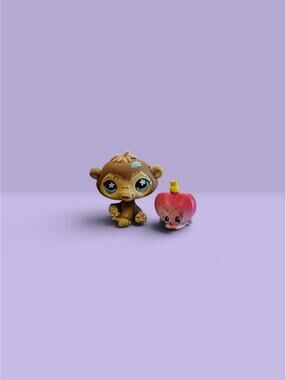 Littlest Pet Shop LPS Monkey #486 with Shopkins accessory